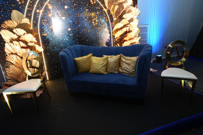 Lounge and Backdrop — Reception decor — St. Regis
